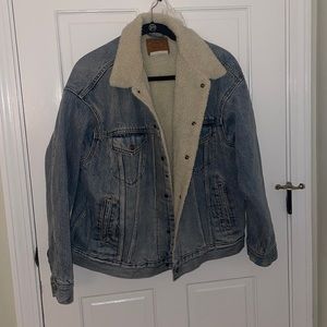 Sherpa jean jacket